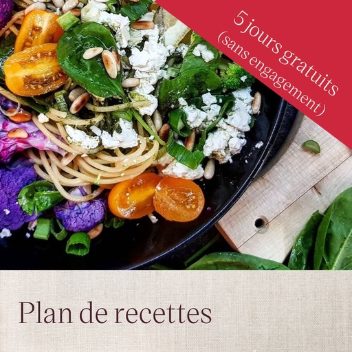 [aee_abo_recipe_trial_5d] Plan de recettes - Essai gratuit 5 jours